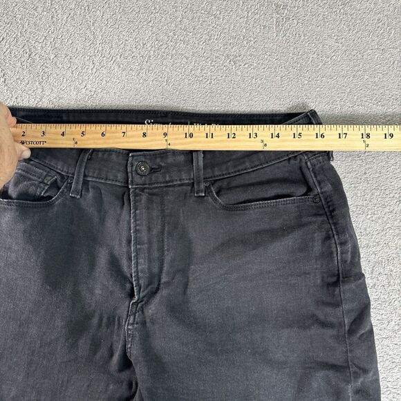 Levi’s Signature High Rise Skinny Ankle Jeans Womens Size 14 32x25 Black Stretch - Picture 6 of 11